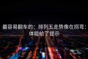 最容易翻车的：排列五走势像在拐弯：体能给了提示